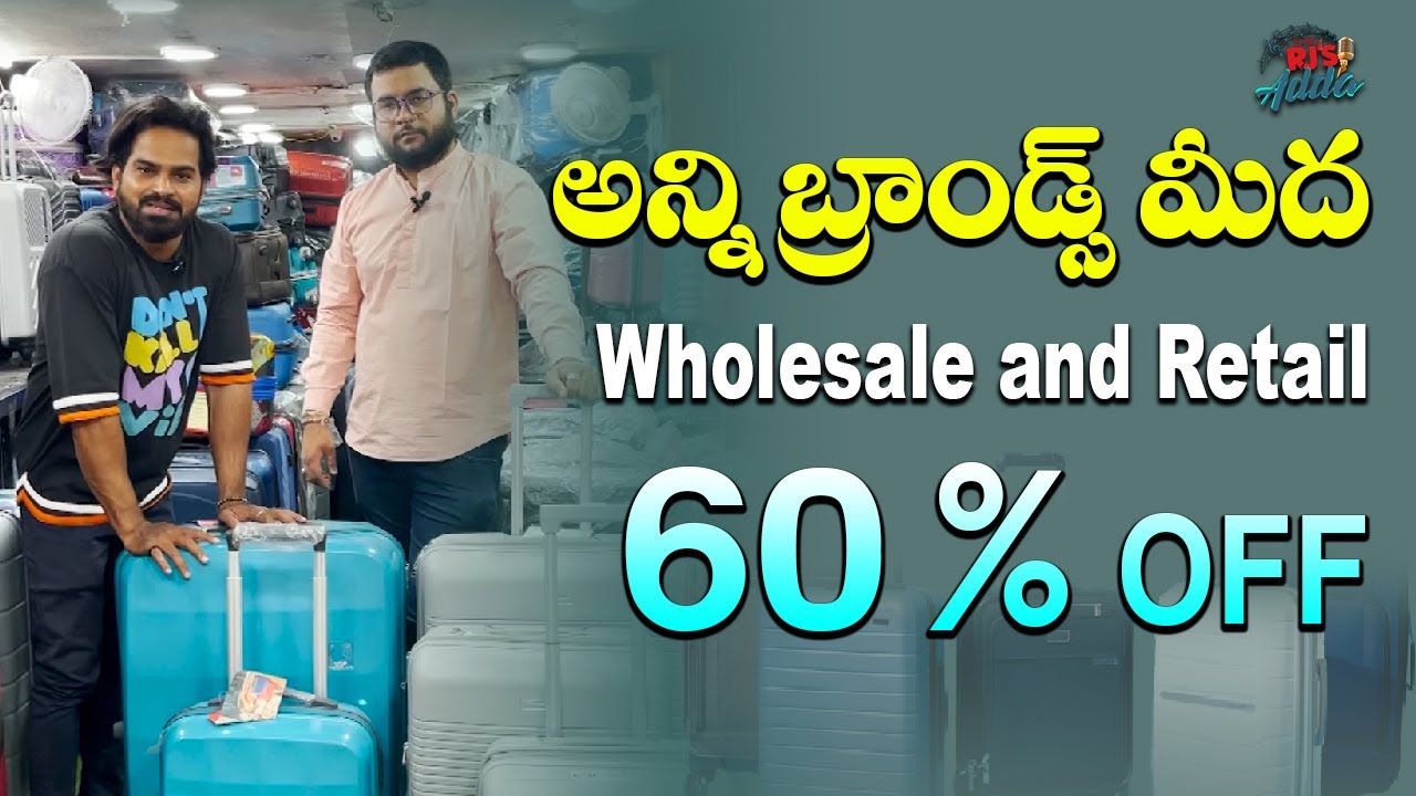 Branded Luggage & School Bags at Wholesale | Sonali selection abids | Tori RJs Adda