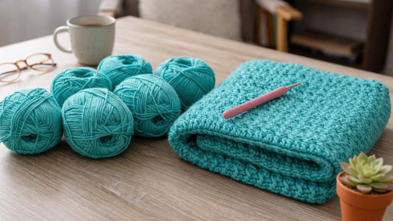 THIS TEXTURED CROCHET STITCH LOOKS LIKE KNIT CABLES! 🧶PERFECT FOR BLANKETS & SCARVES! ✨