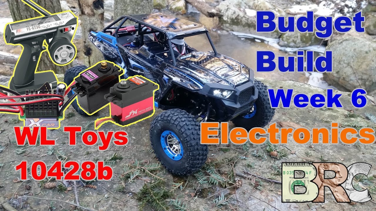 WLToys 10428 B Week 6 Electronics: Flysky Transmitter, Hobbyking ESC, JX Servo & MG Servo