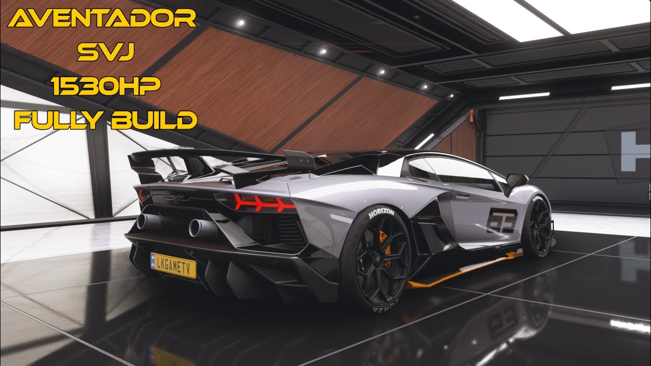 Lamborghini Aventador Svj 1530Hp - Customization & Top Speed | Forza Horizon 5