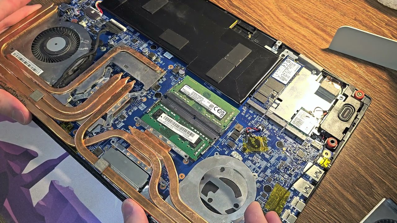 I changed my laptop's fan | MSI laptop repair (fan replacement)