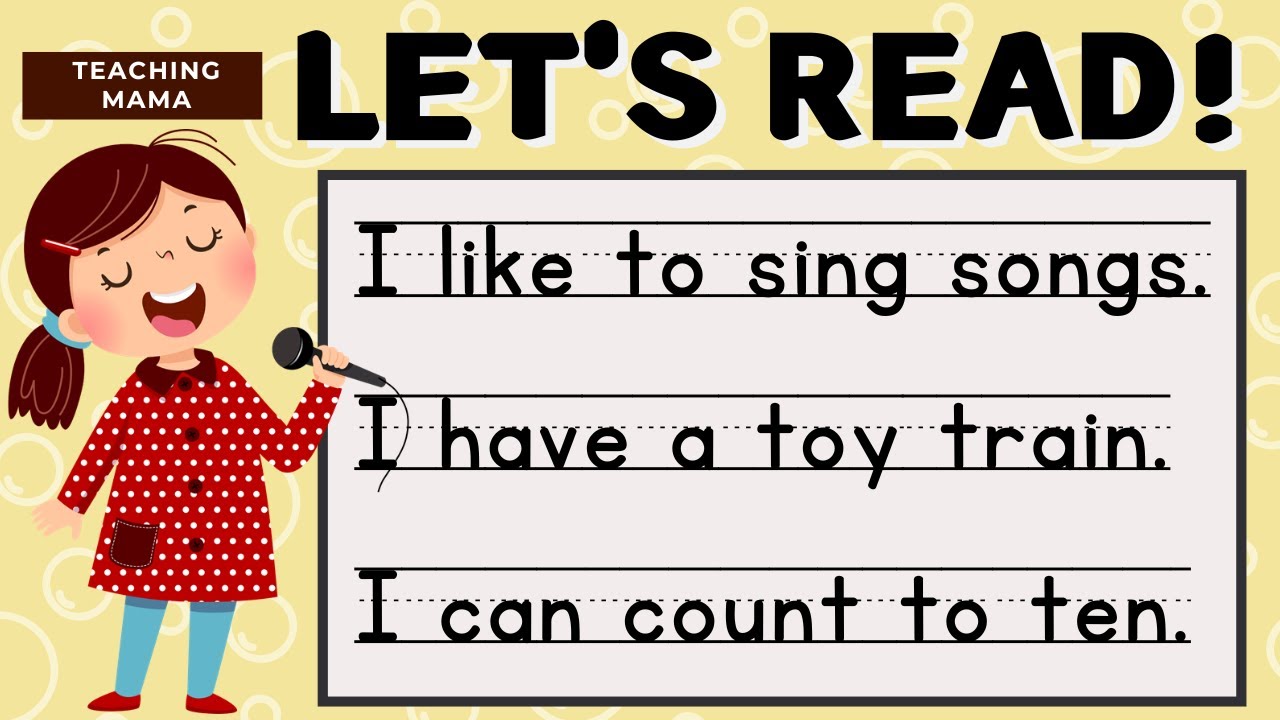 Let's Read! | English Reading Practice | Simple Sentences | Teaching Mama