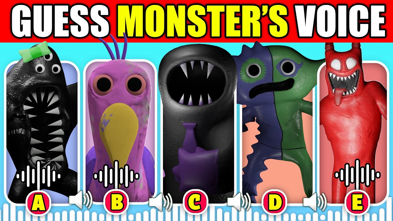 IMPOSSIBLE 🔊 Guess the MONSTER'S VOICE | GARTEN OF BANBAN 7 | BITTERGIGGLE, SIR DADADOO