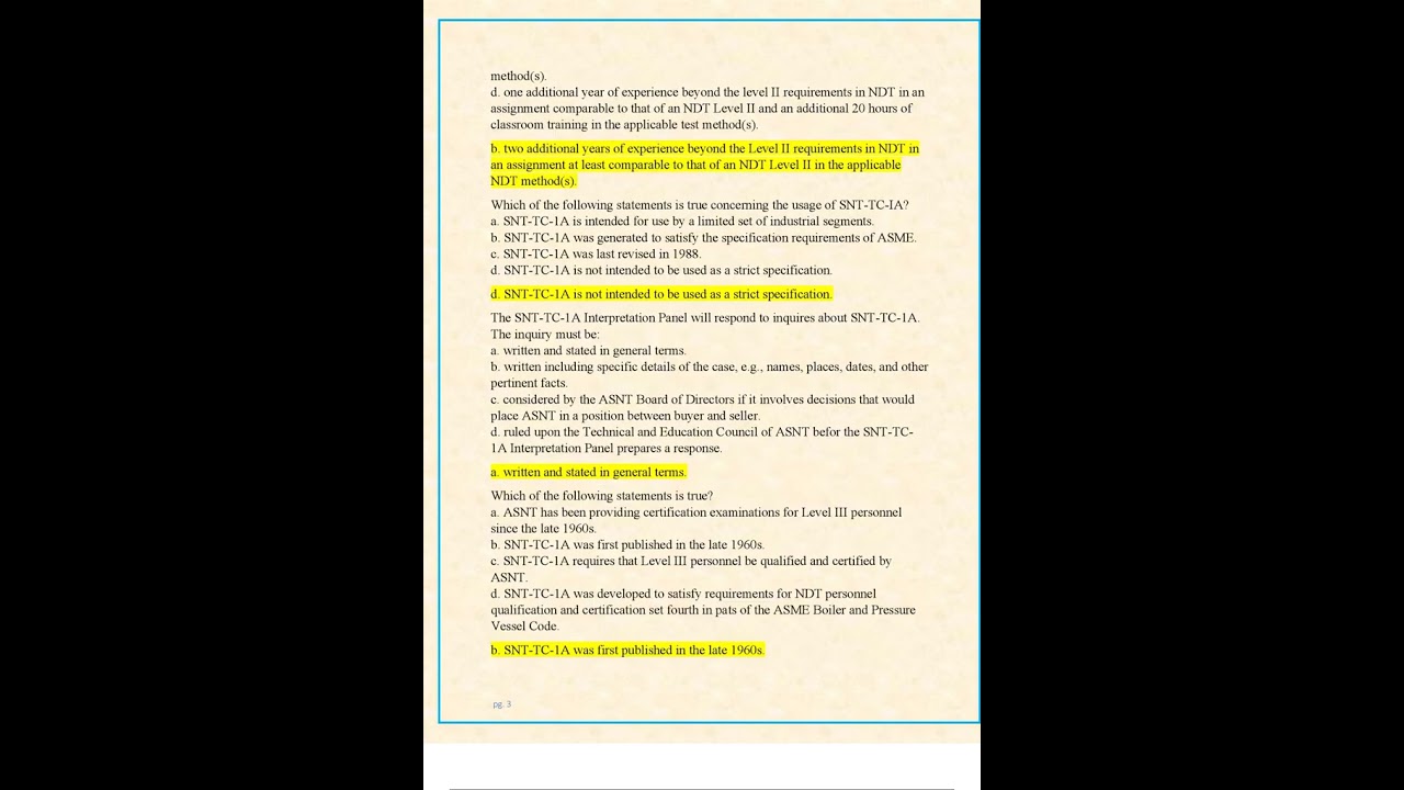 SNT NDT LEVEL III Certification Exam 2025 With 540 Real Exam Prep Questions and Correct Verified Ans