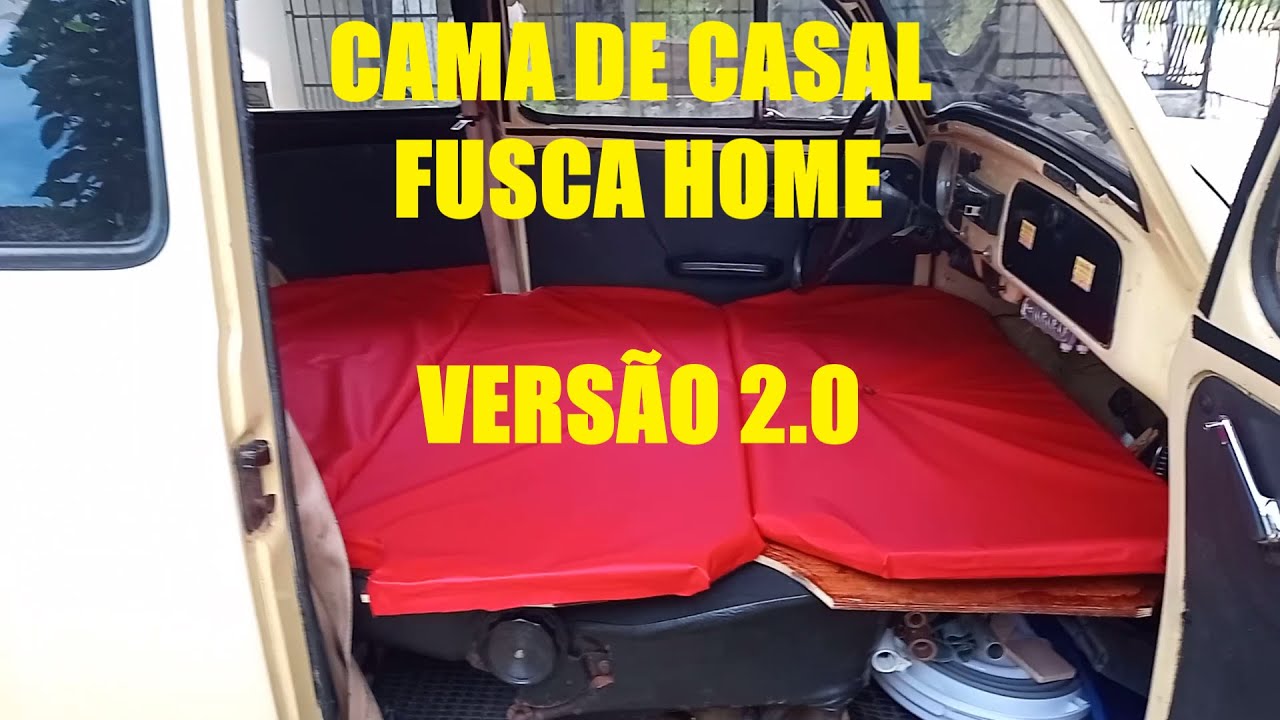 CAMA DE CASAL NO FUSCA HOME VERSÃO 2.0 COM ARMÁRIO EMBUTIDO - NEITON