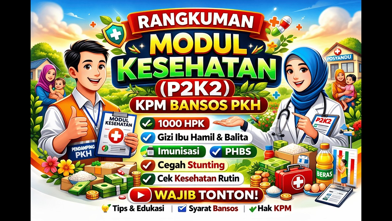 Rangkuman Modul Kesehatan P2K2 BANSOS PKH