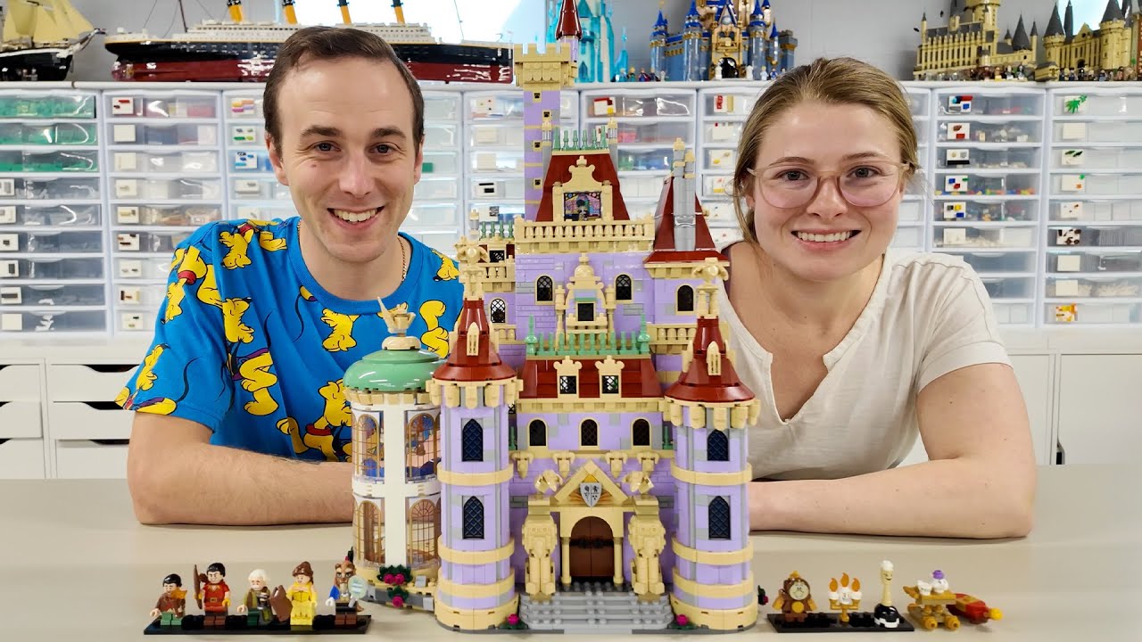 LEGO Beauty & the Beast Castle Built & Placed VLOG