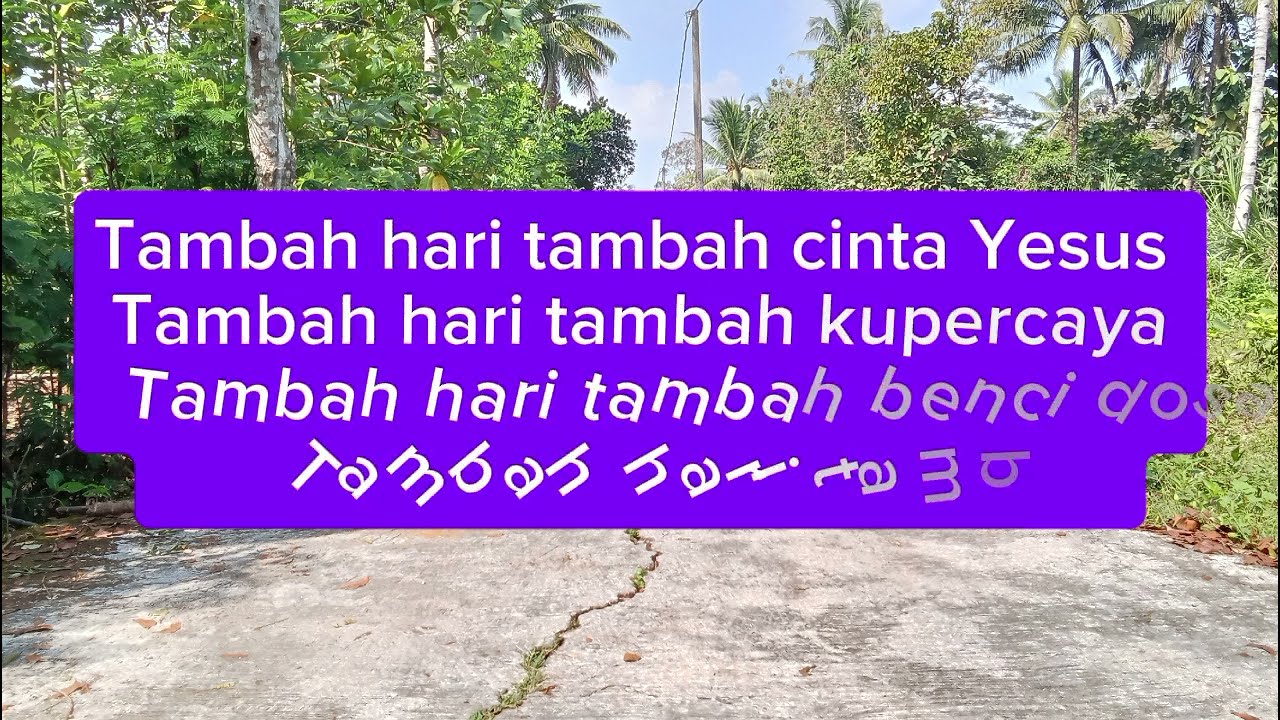 Tambah hari tambah cinta Yesus - karaoke  #karaokekristen #lagukristen #music #lagurohani