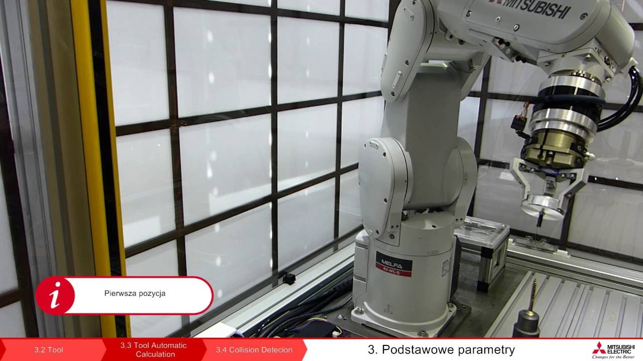 Programowanie robotów MELFA – Lekcja 3.3 Procedura Tool Automatic Calculation