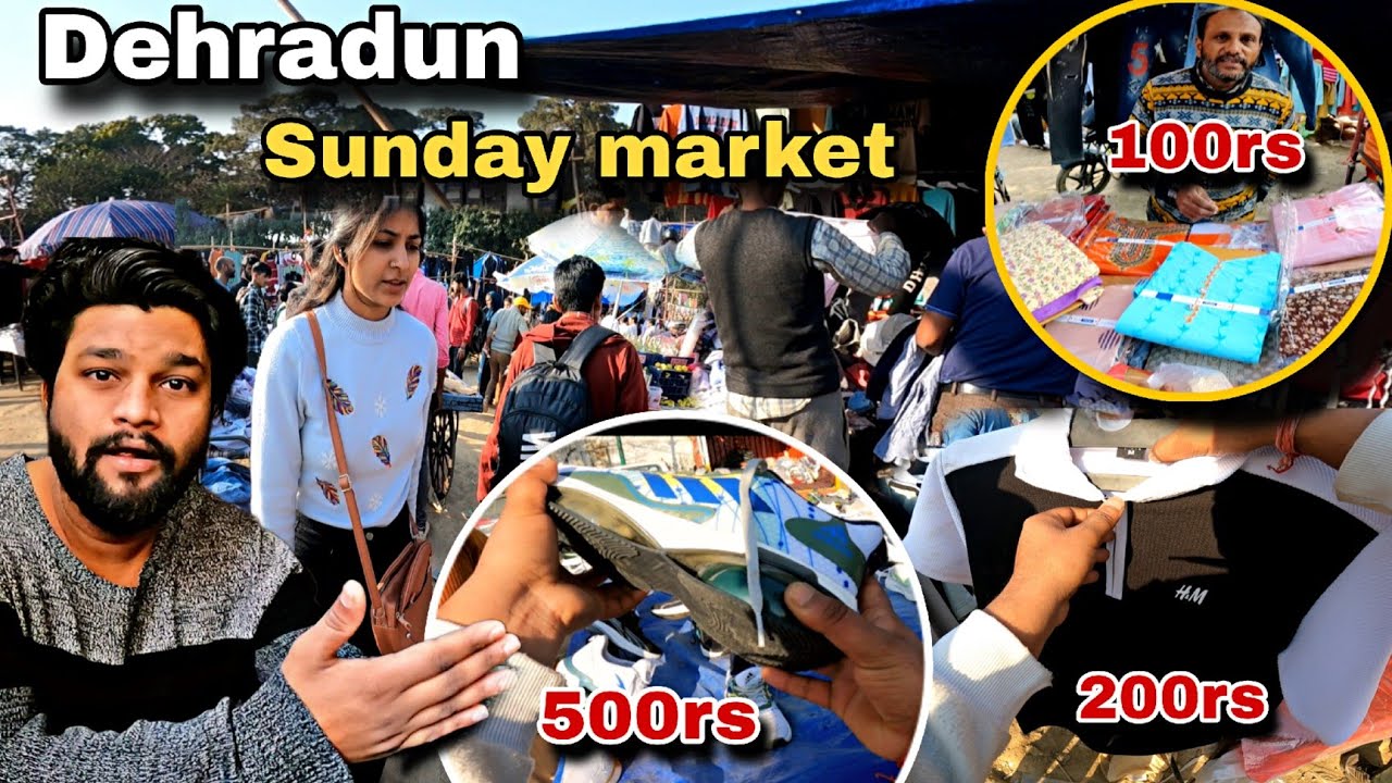 Dehradun Sunday market😱 // cheapest Market in dehradun😍 // chor bazaar 📈