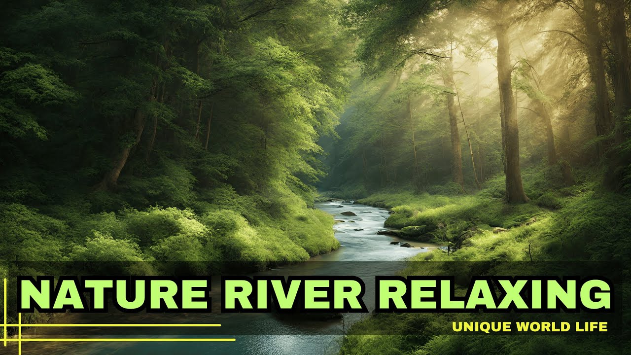 Babbling Bliss 🌹 ASMR River Sounds for Restful Sleep, Drift into Dreamland with Nature's Lullaby
