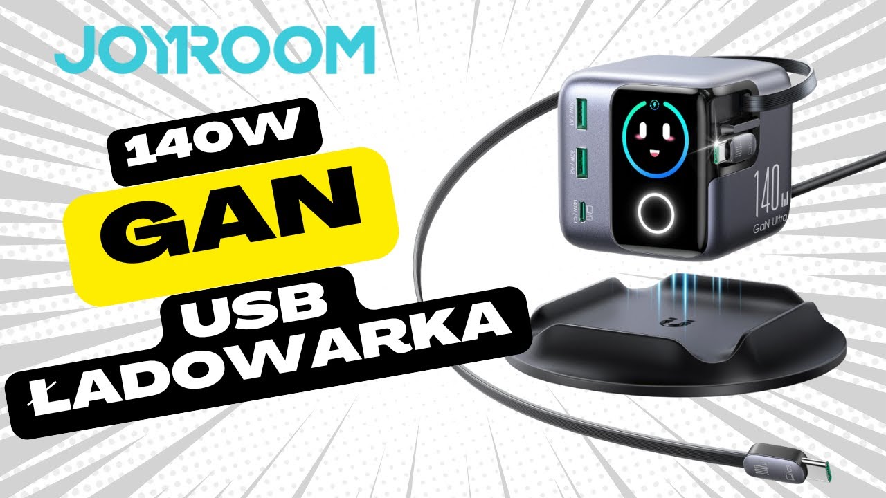 JOYROOM PODIX 140W GaN | Mała ładowarka, duża moc 🔌 Świąteczny test przy porannej kawie