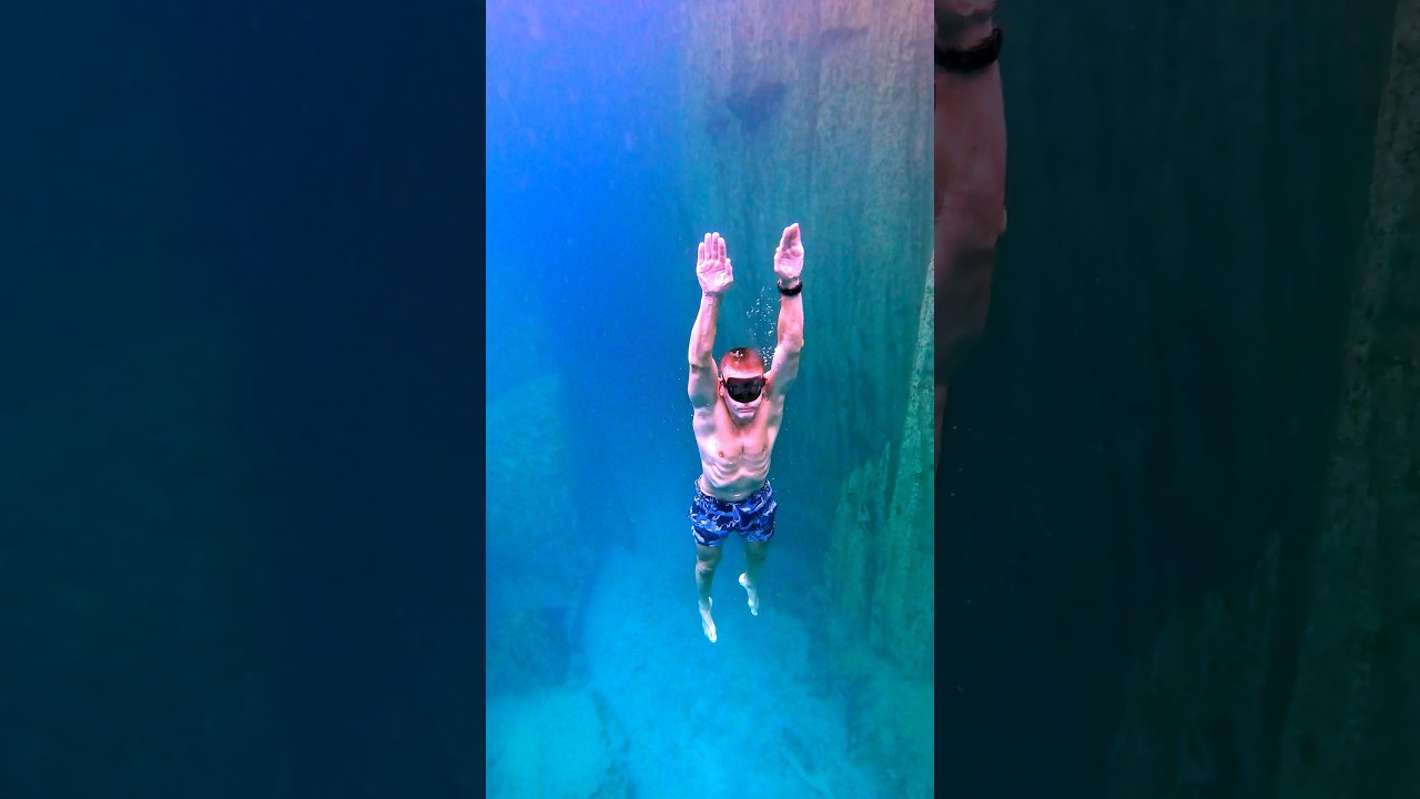 How to get back up from the bottom of the Barracuda Lake in Coron, The Philippines?