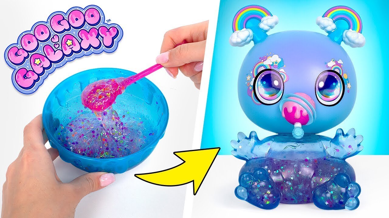 Boneca Goo Goo Galaxy | Slime DIY & Kit brilhante – Crie, Alimente, Encha e Faça Refil