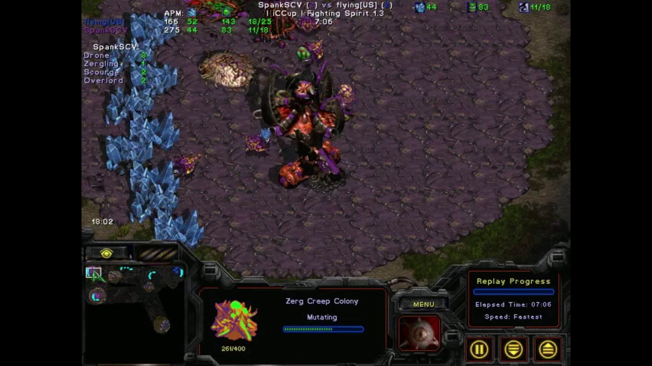 CrispyDrone tutorial: Zerg vs Zerg (12 pool vs 9 pool/overpool)