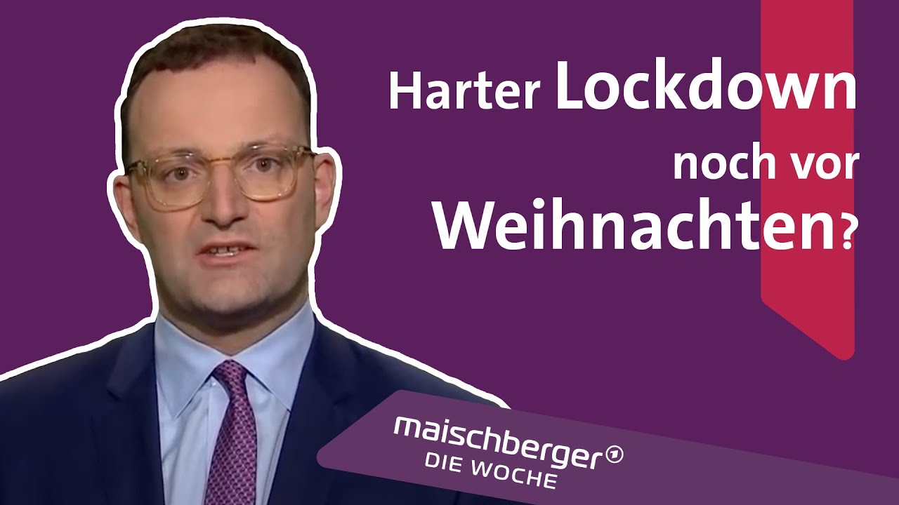 Jens Spahn bei maischberger. die woche 09.12.2020