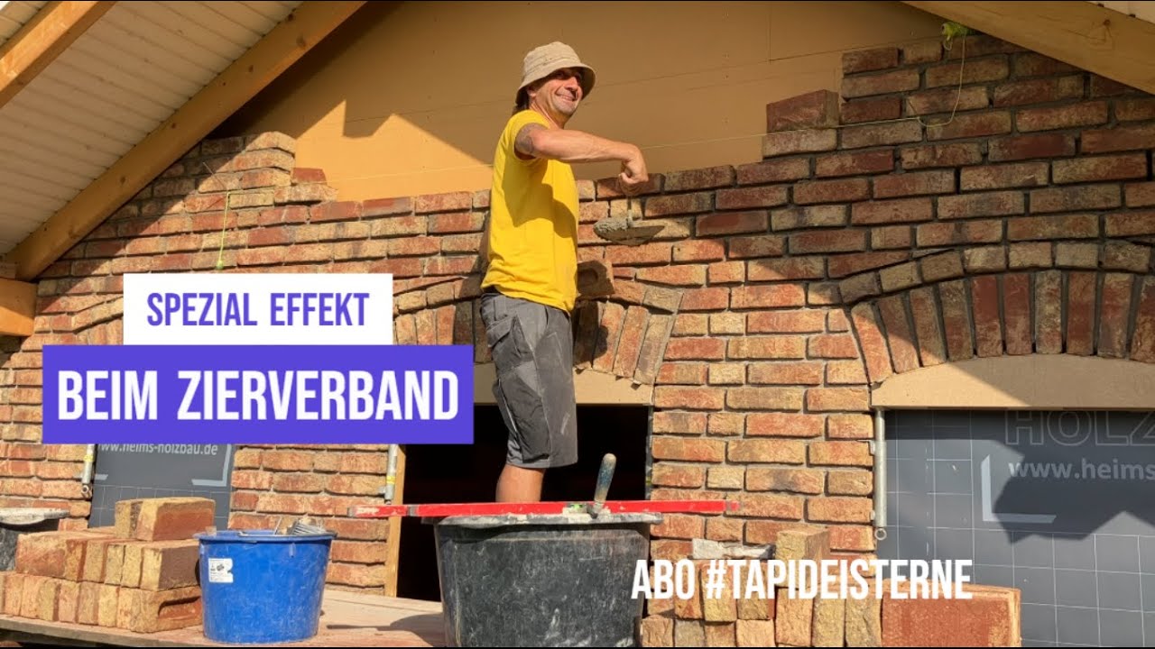 #diy Handwerkskunst, der Tag DANACH 😁 Spezial Effekt beim Zierverband 🧱 #baustelle #maurer