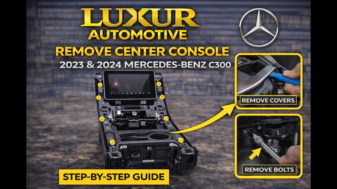 Mercedes C300 - C class | How to Remove Center Counsel on 2023-2024 .