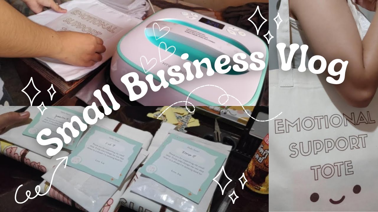 start a small business with me ✨  | tote bag business | unboxing and packing of orders