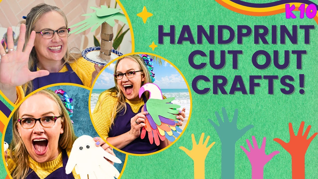 Paper Handprint Cut Out Activities For Kids! - 20 minute compilation!