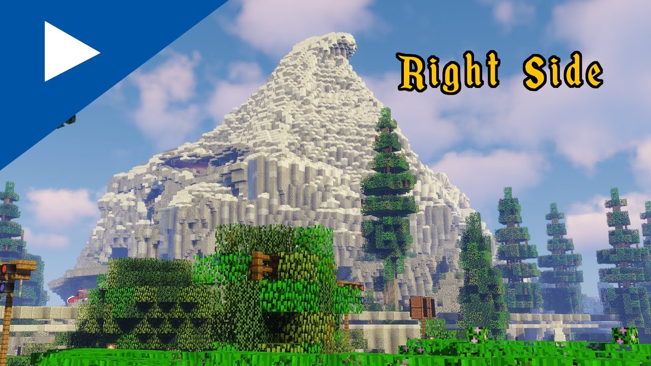 Minecraft Matterhorn Bobsleds Right Side (Minecraft Disneyland 2019)