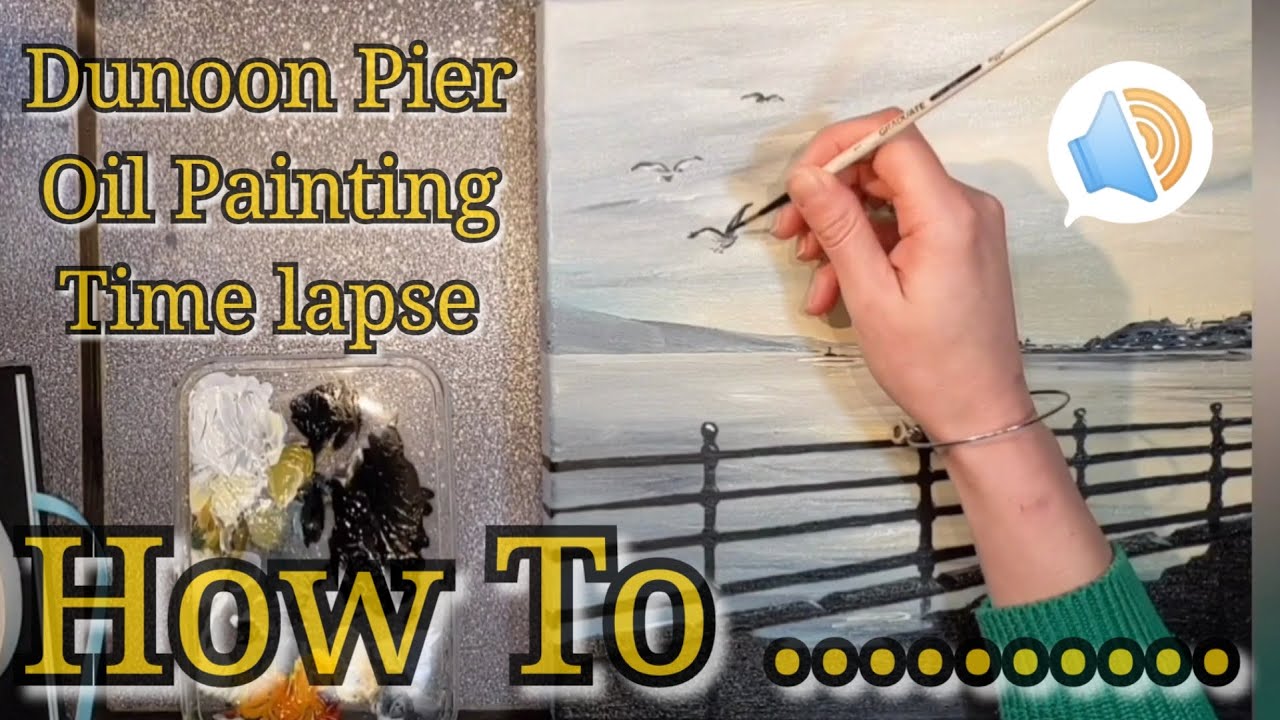 Dunoon Pier, Oil Painting, Time lapse how to video.