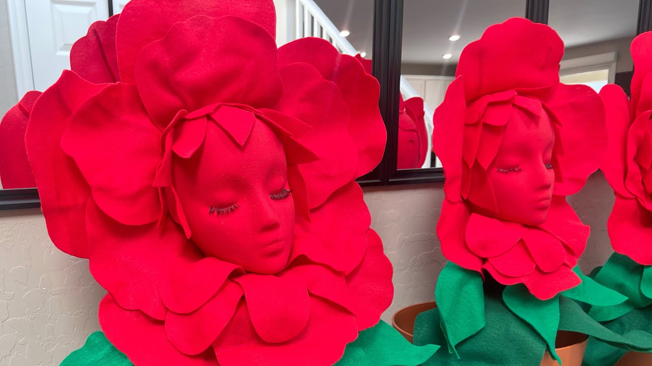 Tutorial - Alice In Wonderland Red Potted Flower