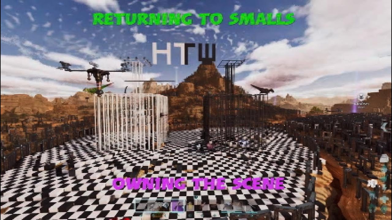 Ark asa ps5 smalls pvp |returning to smalls | owning the scene