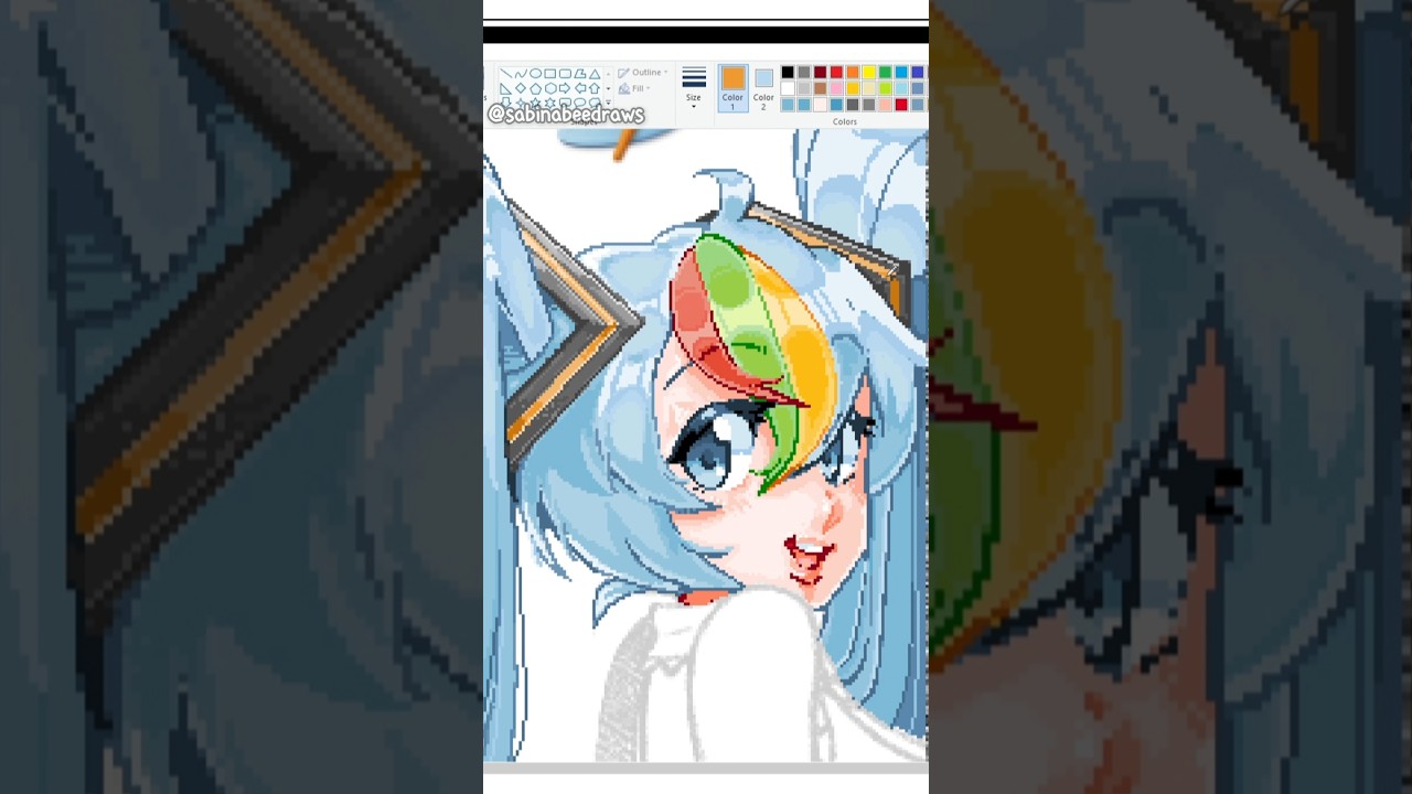 drawing Miku on different art programs! 💙 