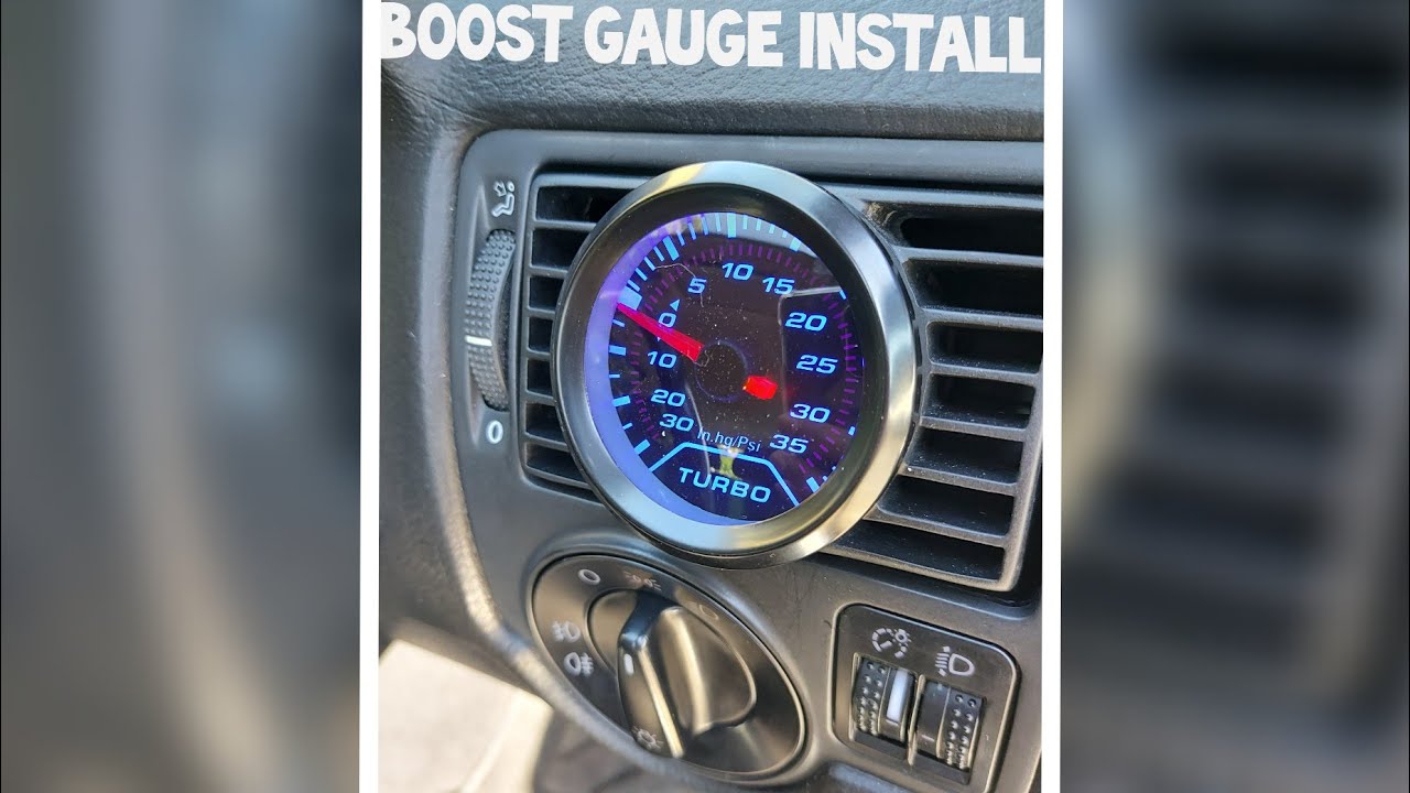 MK4 GOLF GTI BOOST GAUGE INSTALLATION