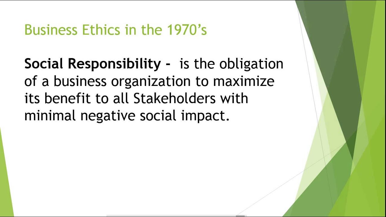 Business Ethics Lecture/Lesson/Definition: An Introduction and History Lesson