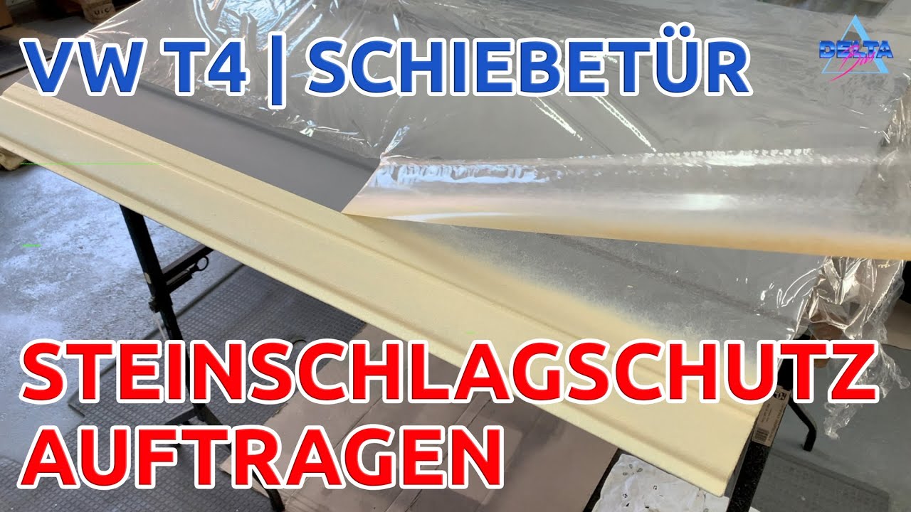 VW T4 | Schiebetür | Sikaflex 529 AT Steinschlagschutz mit Sika SprayGun auftragen