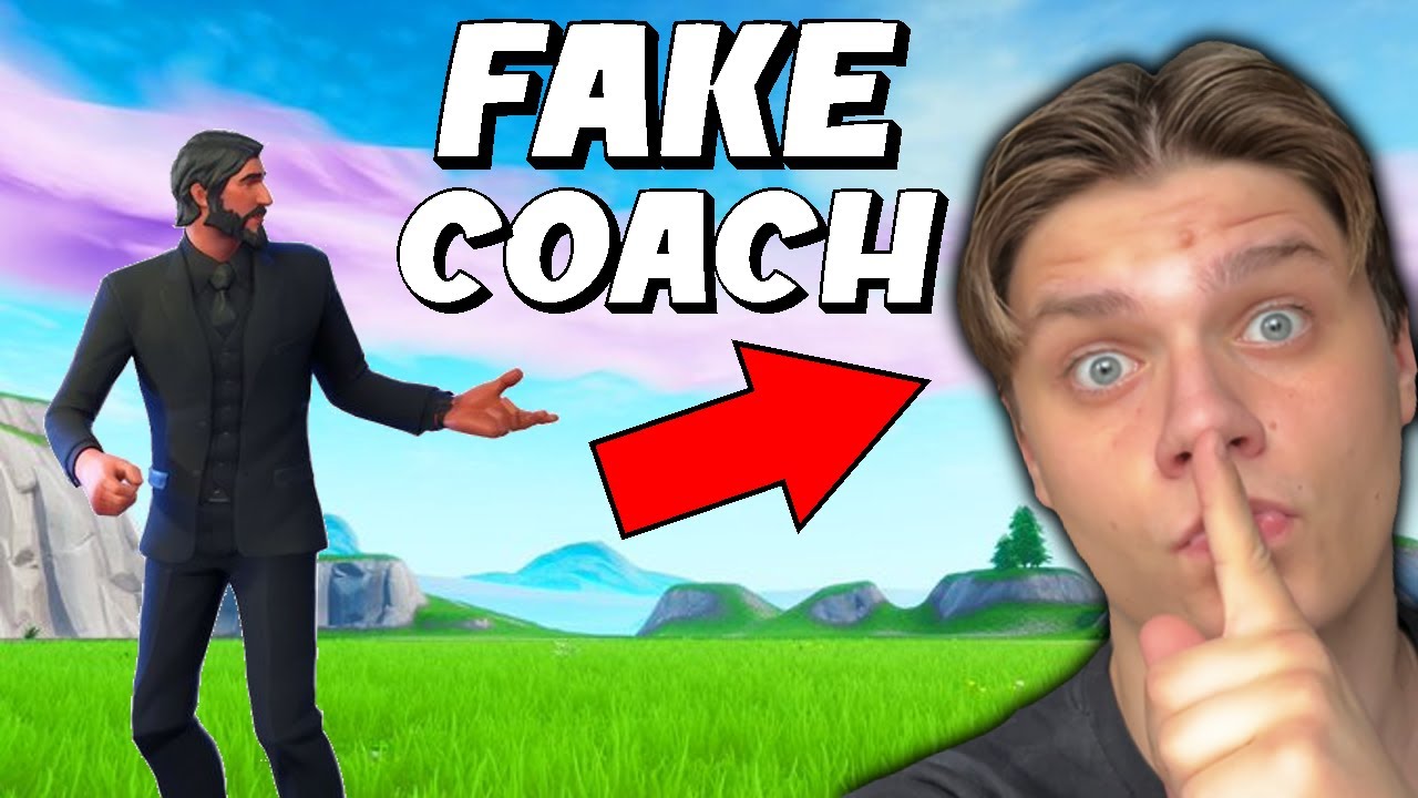 Prankar min vän med ATT VARA EN FORTNITE COACH