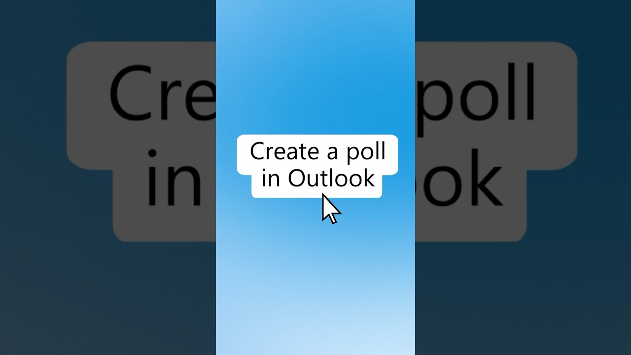 Как отправить опрос в Outlook (30-секундное руководство) | Microsoft