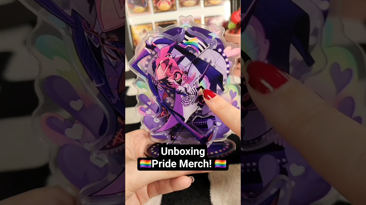 Alastor + Ace flag = INSTANT BUY #hazbinhotel #unboxing #tradingcards #pridemonth #asexual #a24