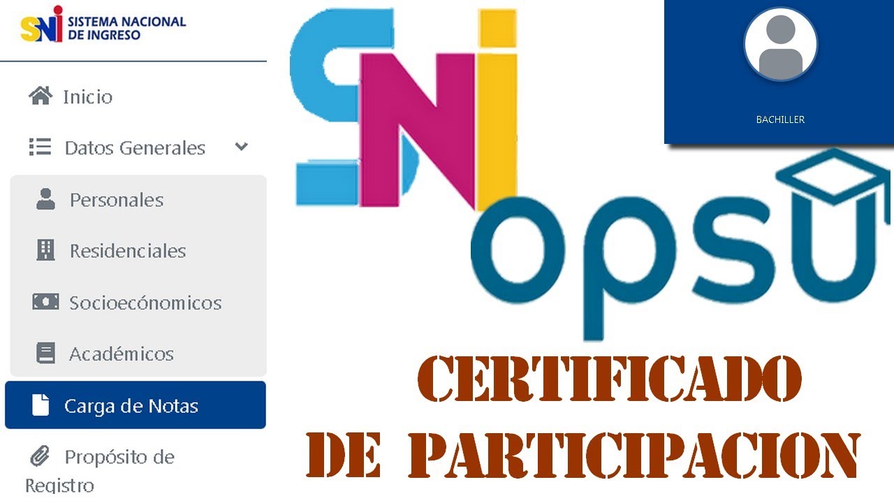 OPSU-Certificado de participación 2023
