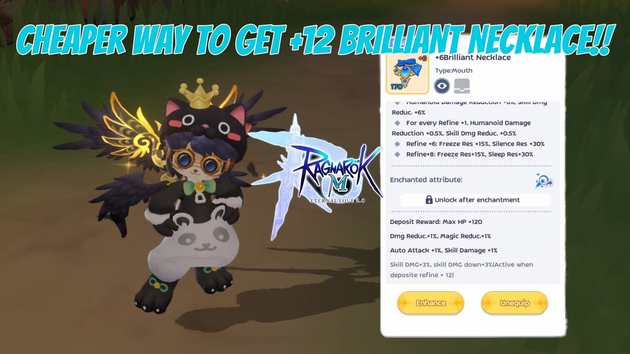 TRICK TO GET +12 BRILLIANT NECKLACE DEPO EFFECT WITHOUT USING VOUCHER OR SACRIFICING YOU +15 GACHA!!