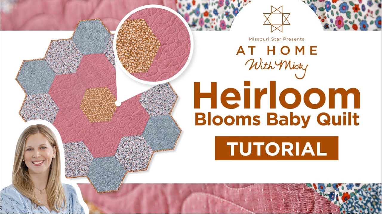 Easy To Make Baby Quilt | Free Quilting Tutorial - Heirloom Blooms Baby Quilt