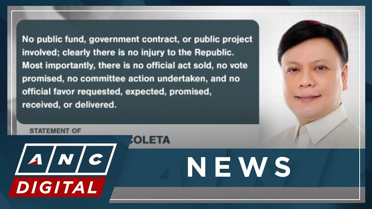 Rep. Marcoleta: Plunder case against my father is 'defective, politically suspect' | ANC
