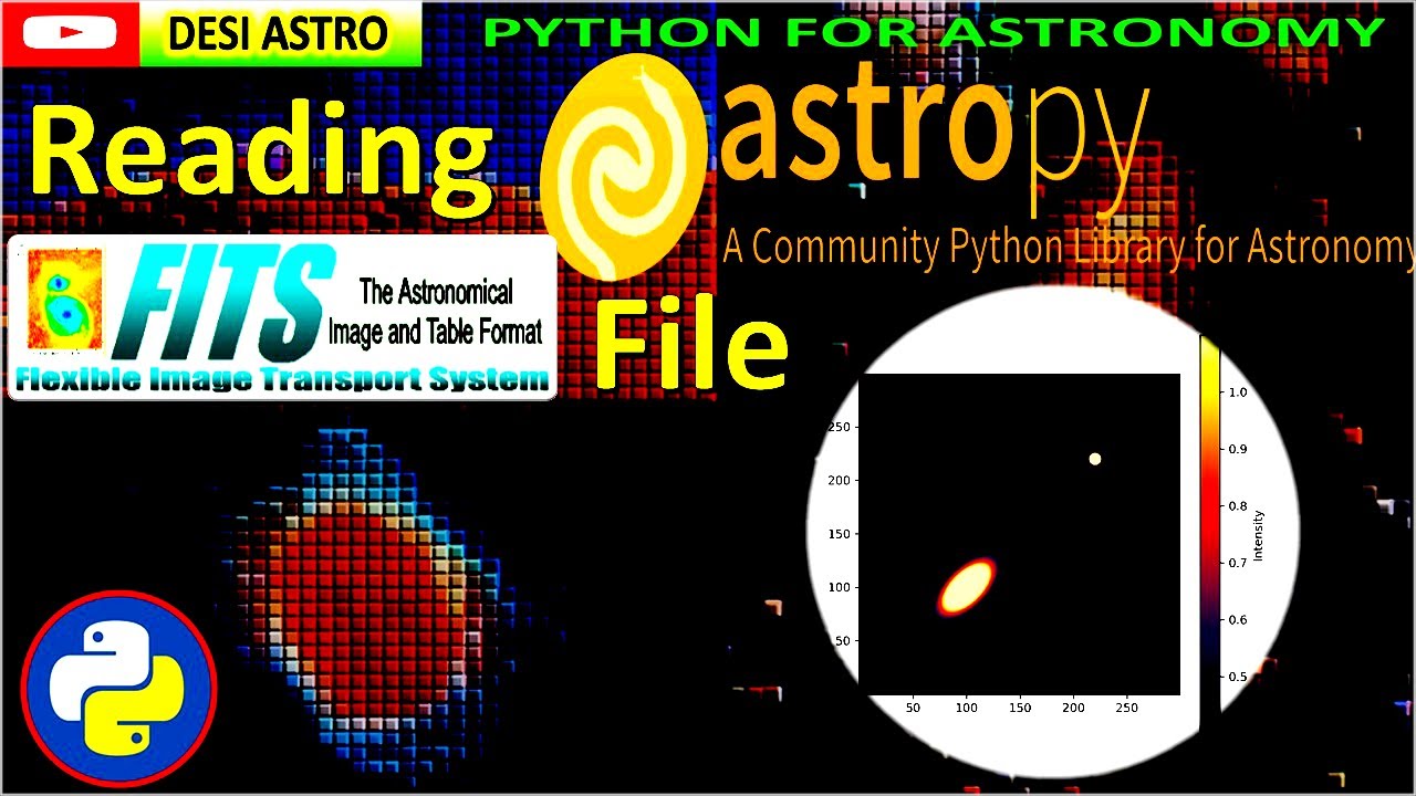 ASTROPY PYTHON TUTORIAL: How To Read & Plot FITS File | For Astronomy & Astrophysics| DESI ASTRO