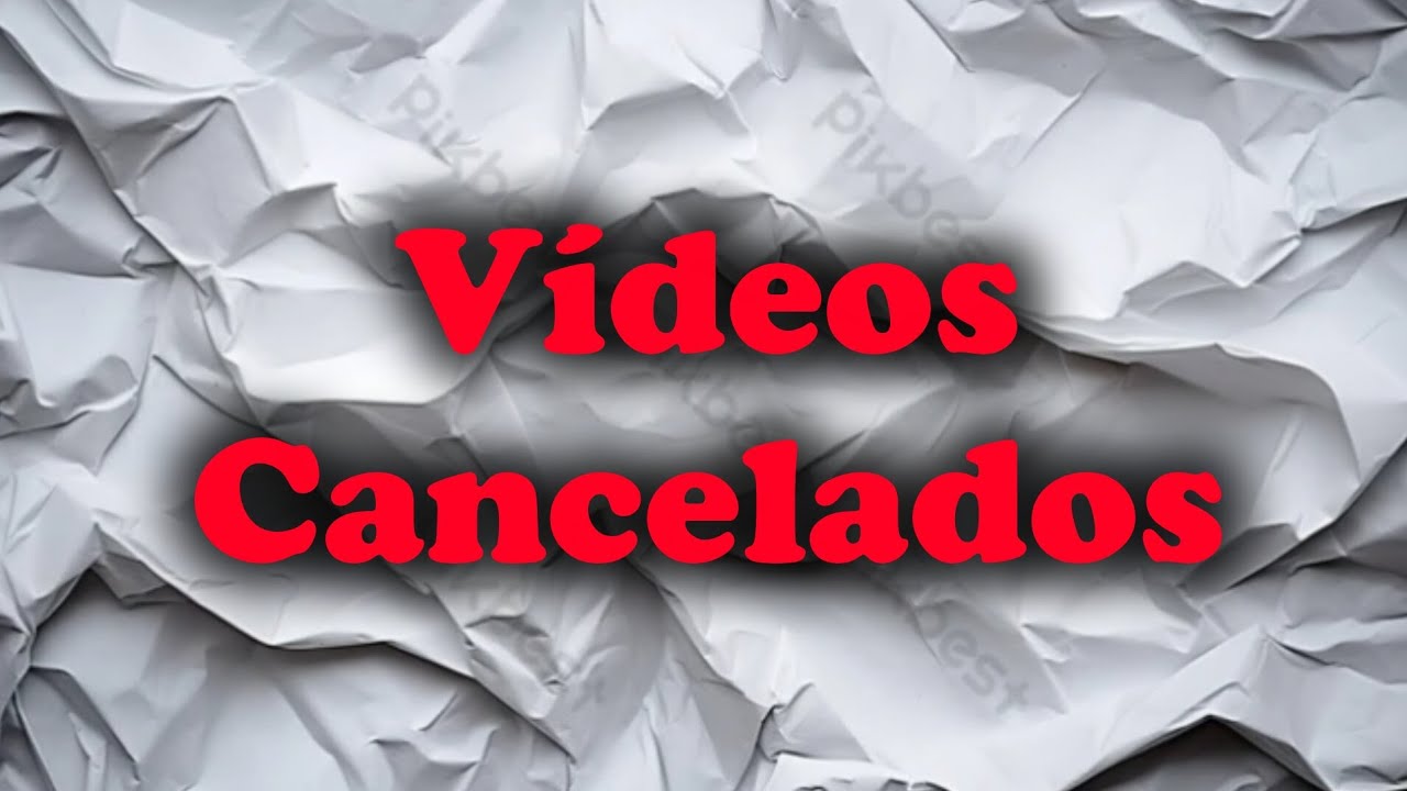 Vídeos que eu desisti de fazer aqui no canal, parte 4.