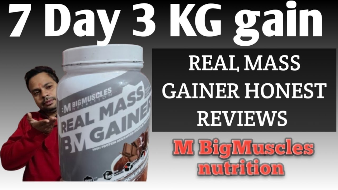 Bigmuscles Nutrition Real Mass Gainer Review | Results & How to use | 7 Day Usage