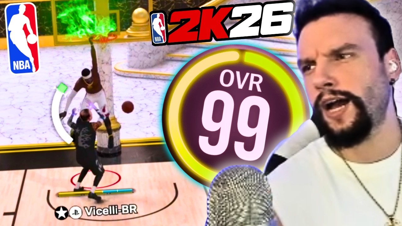 USEI A BUILD INSANA DO LEBRON JAMES 99 OVR NO X1 DO PARK DO NBA 2K26!