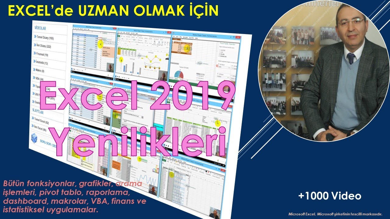 Excel 2019-Genel Yenilikler