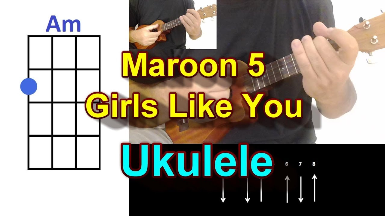 Maroon 5 Girls Like You Ukulele Cover