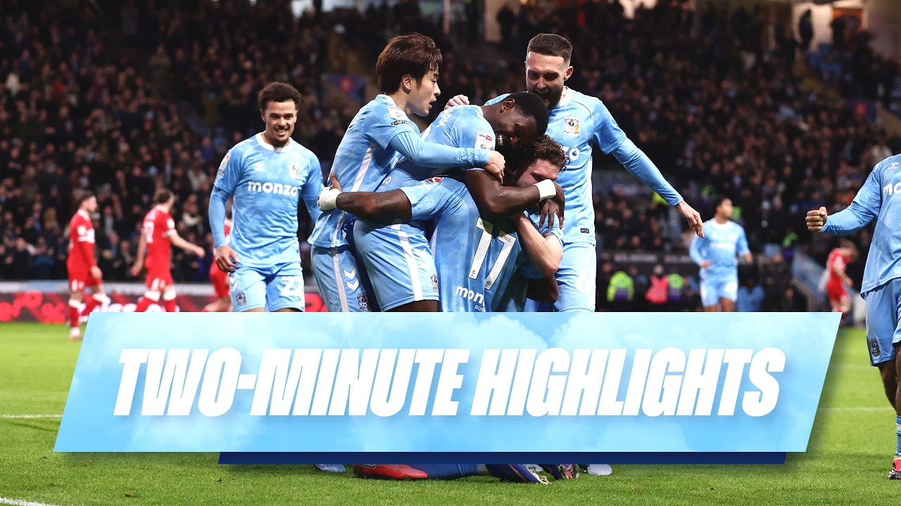 Coventry City v Middlesbrough Highlights