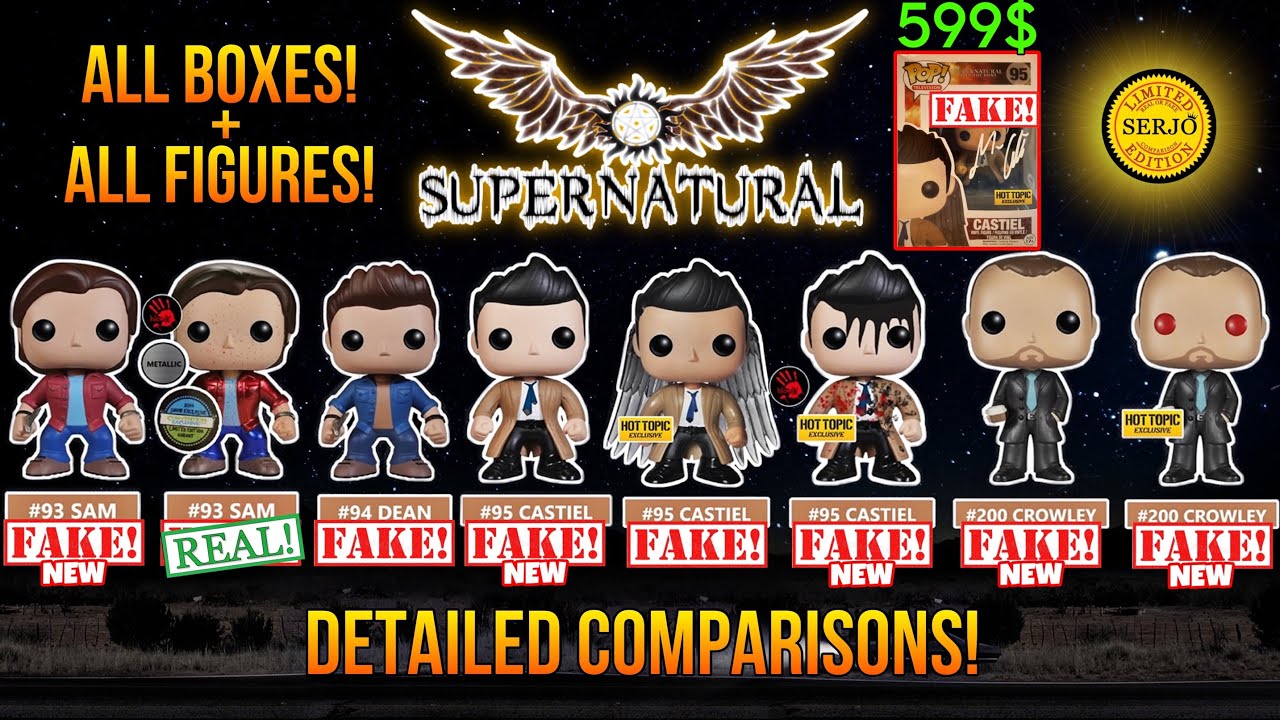 Detailed comparisons of all fakes by Funko POP! Supernatural!