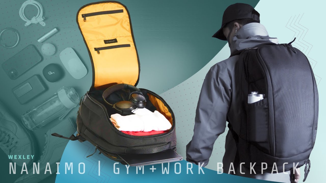 WEXLEY NANAIMO | GYM+WORK BACKPACK / The Best Backpack for Fitness and Work - BPG_174 #gymbag