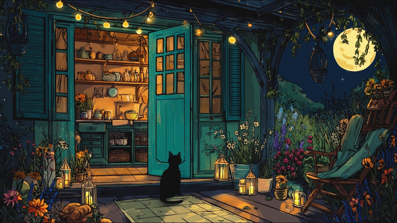 An Old Quiet Night 🌙 Slow Vintage Music for Relax, Study & Sleep