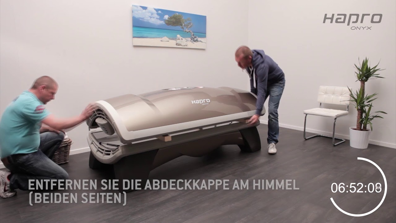 Hapro - Onyx 26/1 C Heimsolarium | Aufbauanleitung | Schmidt Freizeit